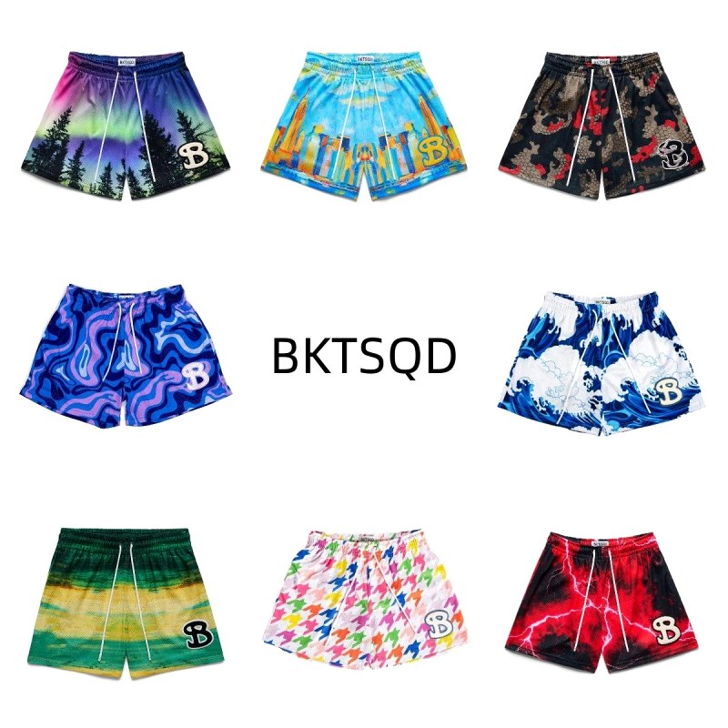 BKTSQD Multicolor Shorts Review: Sizing a Loose Polyester Cut With No Liner and No Buyer Reports