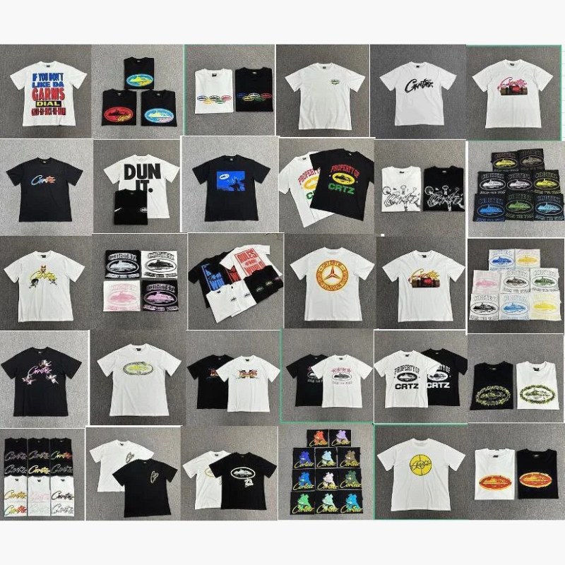 Corteiz Graphic Print Multicolor T-Shirt Collection Review: Loose Polyester Crew-Neck Tested