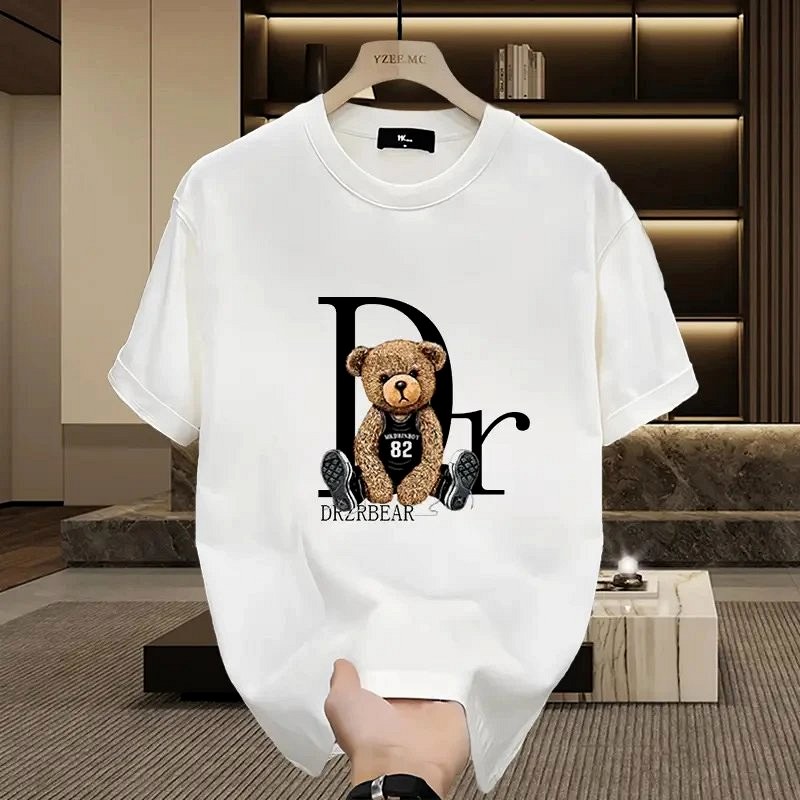 Dior Bear Graphic White T-Shirt Review: Loose Cotton Crewneck, Bench-Tested