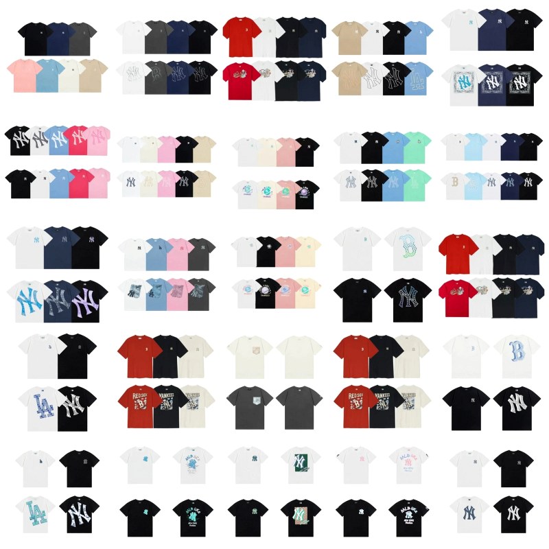 MLB Multi-Color T-Shirt Collection: 40+ Review — 100% Cotton Crewneck Tee, 37 Listed Variants