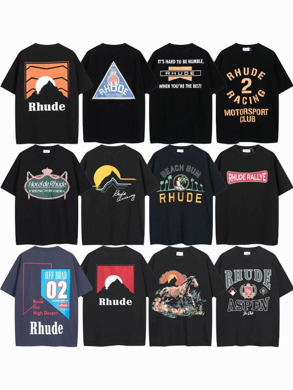 Rhude "Dark" Series T-Shirt Collection Review: Boxy Cotton Prints, Ordered and Fit Checked