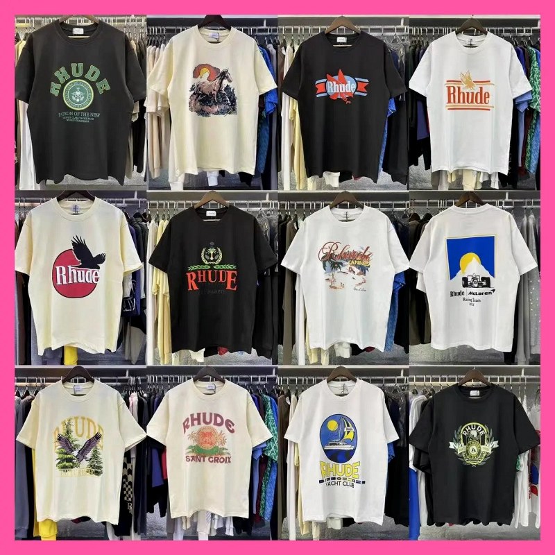 Rhude Streetwear T-Shirt Collection Review: 220g Cotton Tees in S–XL, Tested